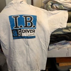 🔴T SHIRT I. B. A SKY DIVER FUN T SHIRT